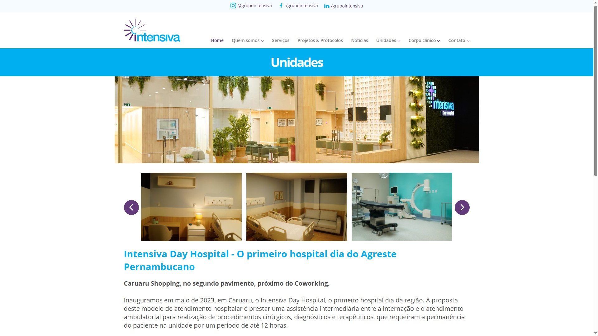 Equipamentos médicos e tecnologia hospitalar